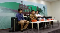 Sekjen DPD RI Diskusi dengan Wartawan di Media Center Gedung Nusantara, Kamis (30/1/2020)