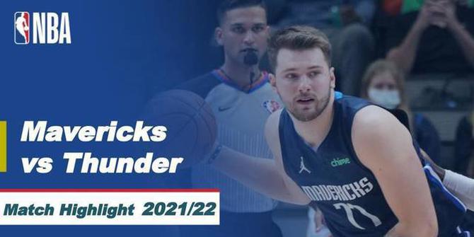 VIDEO: Highlights NBA, Triple Double Luka Doncic Antarkan Dallas Mavericks Raih Kemenangan atas Oklahoma City Thunder