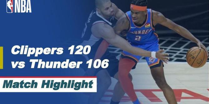 VIDEO: Highlights NBA, LA Cilppers Kalahkan Oklahoma City Thunder