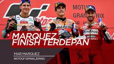 Berita Video Marc Marquez Finis Terdepan di MotoGP Jepang, Valentino Rossi Terjatuh