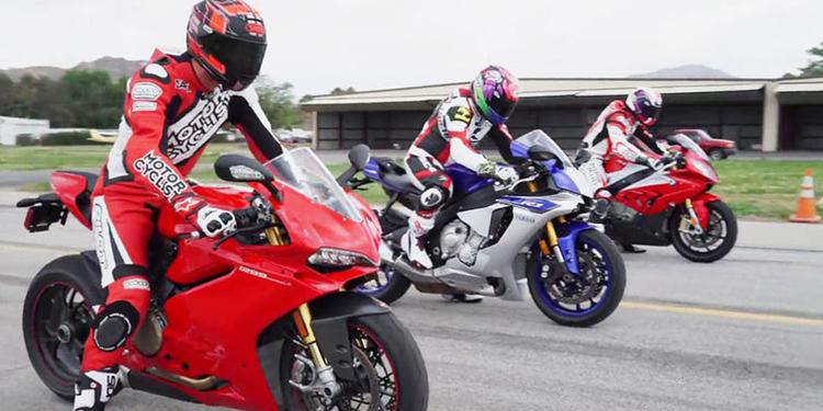 Superbike Drag Race 2015, Ducati vs Yamaha vs BMW!