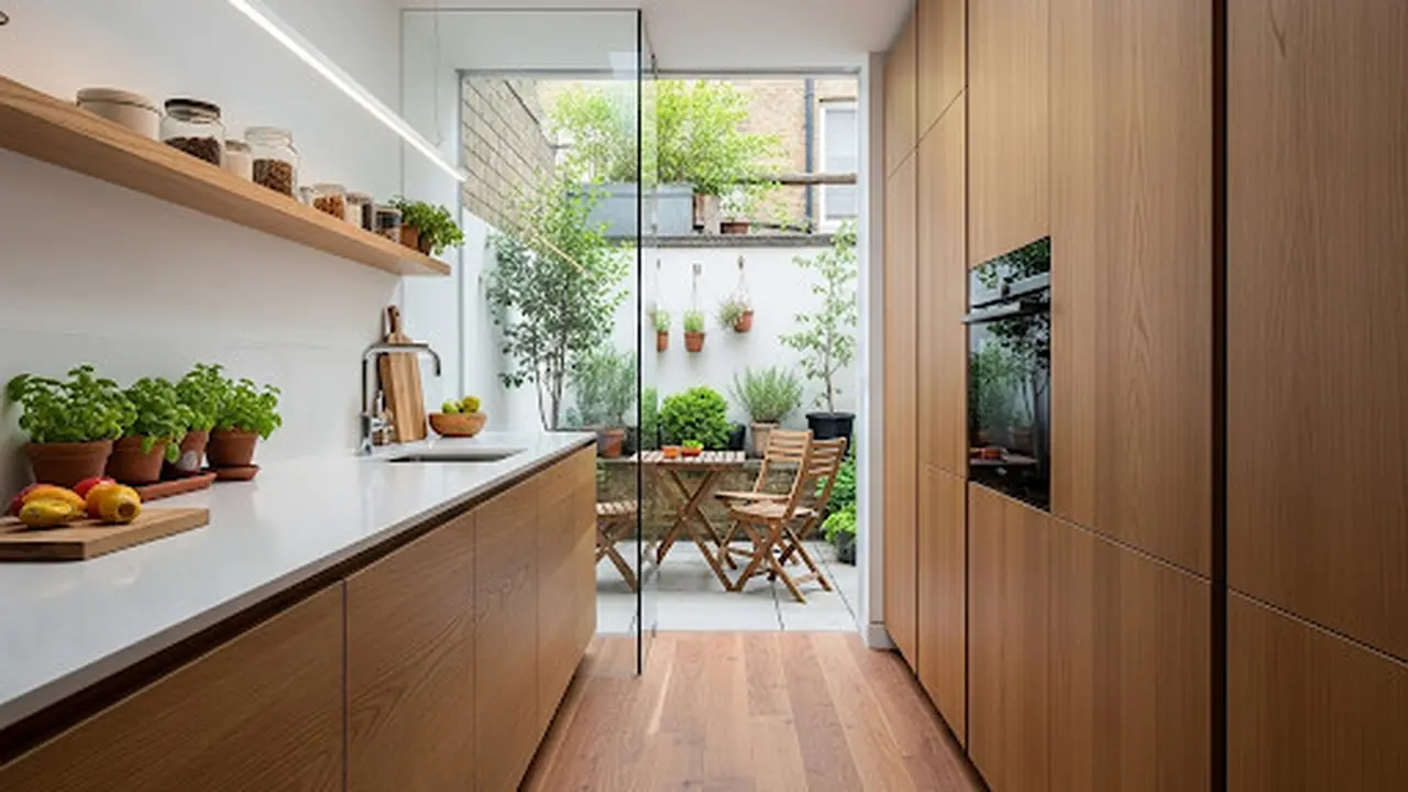 Dapur Lurus Minimalis