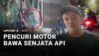 Pencuri Motor Bawa Senjata Api