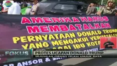 Dalam pertemuan tersebut, Menlu Retno kembali menegaskan posisi Indonesia yang mengecam pengakuan sepihak Trump.