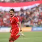 Timnas Indonesia U-22 menang atas Vietnam dengan skor 3-2. Tiga gol timnas dicetak oleh Komang Teguh Trisnanda Putra (10'), Muhammad Ferarri (53') dan Taufani Muslihuddin pada masa injury time. (Foto:Dok.PSSI)