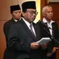 Wakil Ketua MPR Oesman Sapta melantik anggota MPR pengganti antarwaktu.