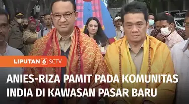 Satu pekan jelang selesai tugas sebagai Gubernur DKI Jakarta, Anies Baswedan berpamitan dengan sejumlah komunitas di Ibu Kota. Acara pamitan itu juga dihadiri oleh Wagub Ahmad Riza Patria.