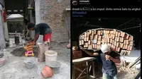 6 Potret Kuli saat Angkat Bahan Bangunan Ini Curi Perhatian, Aksinya Bikin Ngakak
