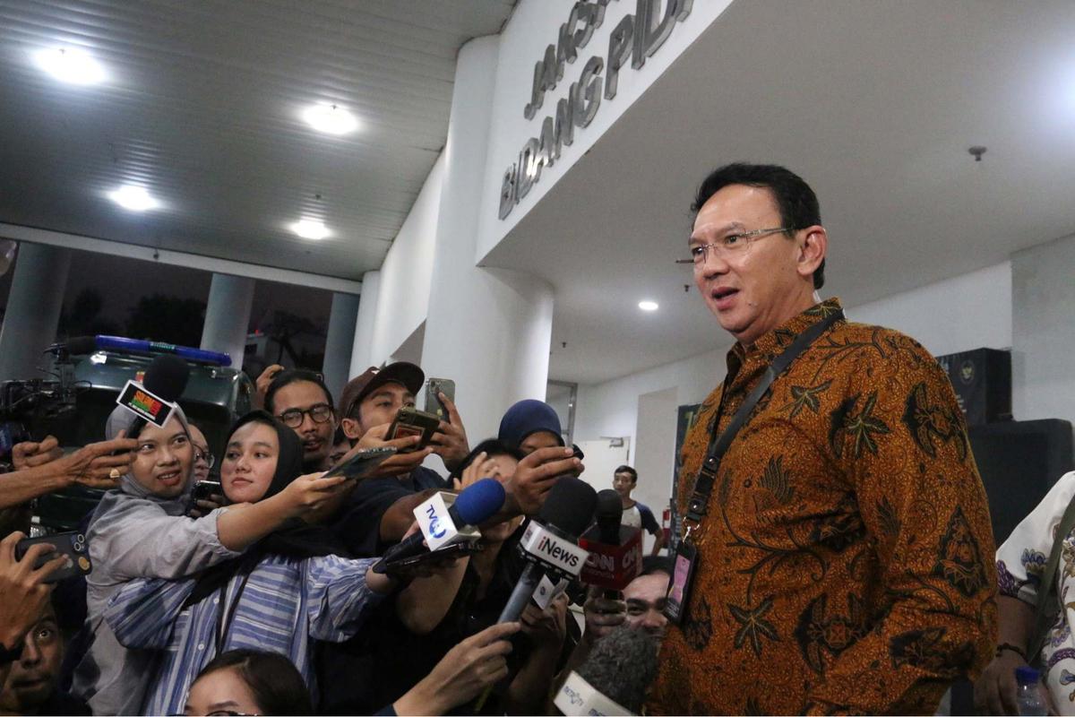 Ahok usai diperiksa Kejagung
