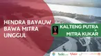 Hendra Bayauw membawa Mitra Kukar unggul sementara 1-0 atas Kalteng Putra di Piala Presiden 2018.