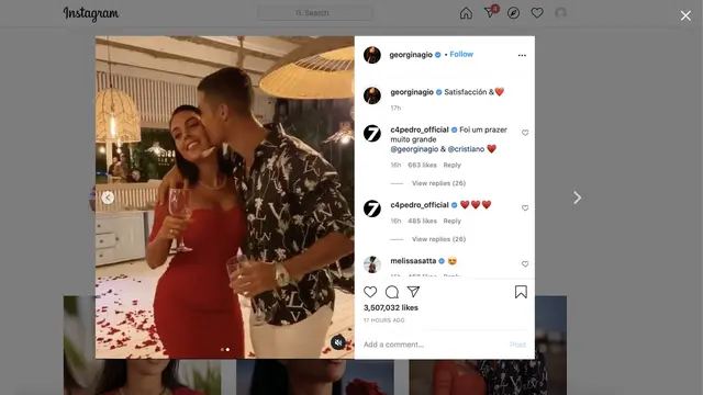 Ronaldo mencium pipi Georgina