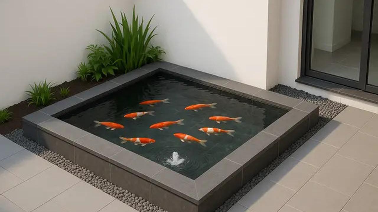 7 Gambar Kolam Ikan di Sudut Rumah Minimalis, Menambah Kesan Natural di 2025