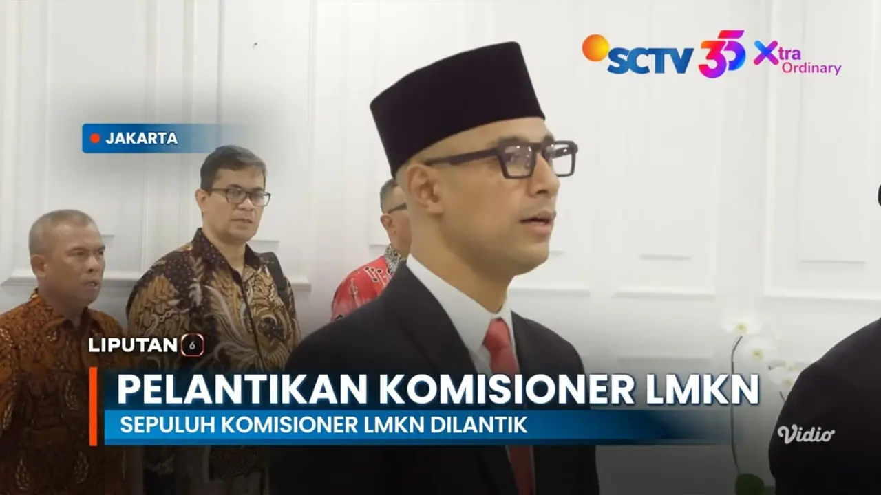 Marcell Siahaan dilantik menjadi komisioner LMKN. (Tangkapan layar Liputan6 SCTV/ YouTube)