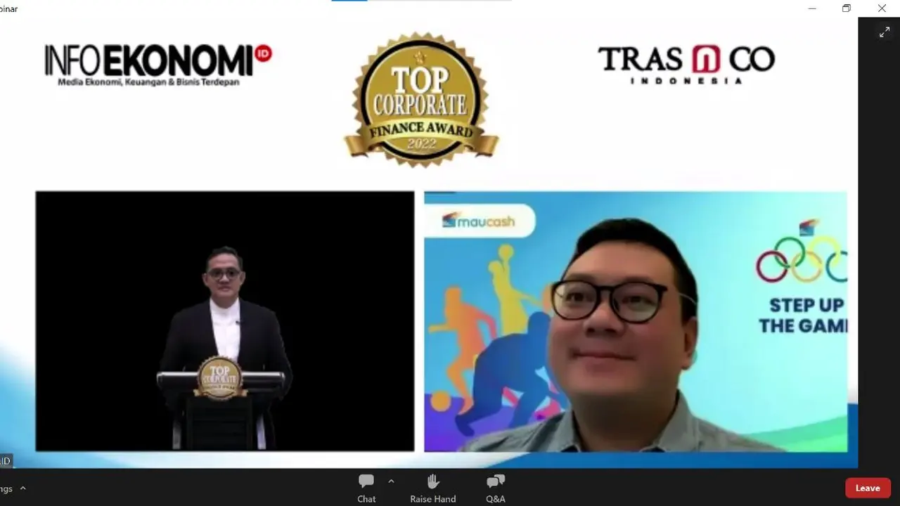 Maucash menyabet penghargaan TOP Corporate Finance 2022. (Ist)