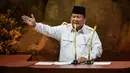 Sebelumnya, Presiden Prabowo Subianto mengundang seluruh jajaran yang tergabung dalam Koalisi Indonesia Maju (KIM) Plus untuk silaturahmi dan konsolidasi di Hambalang, Bogor, Jawa Barat pada Jumat (14/2/2025). (ADITYA AJI/AFP)