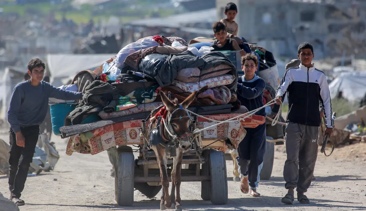 Masing-masing pihak, baik Israel maupun Hamas, saling tuduh gagal mematuhi kesepakatan gencatan senjata pada 19 Januari lalu. (Bashar TALEB/AFP)