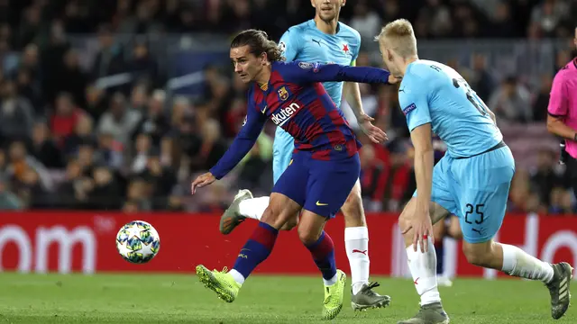 Barcelona Ditahan Imbang Slavia Praha di Camp Nou