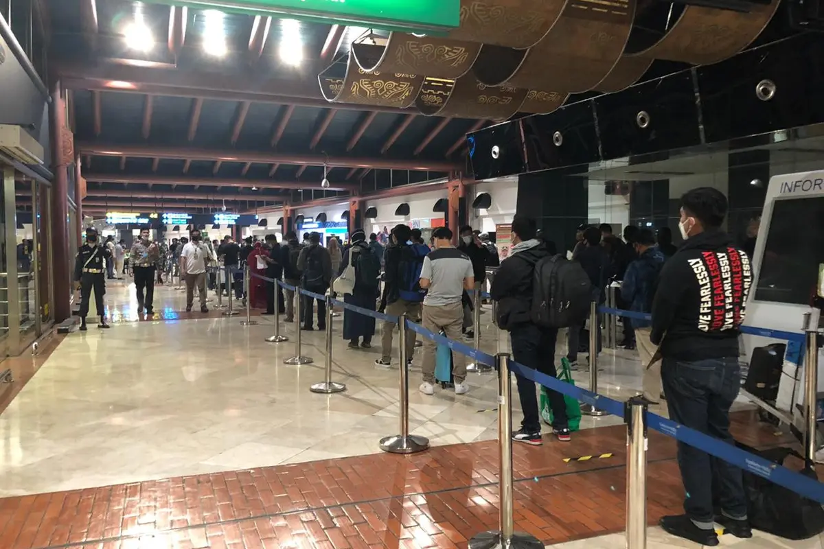 Penumpang di Bandara Soekarno Hatta. Dok AP 2