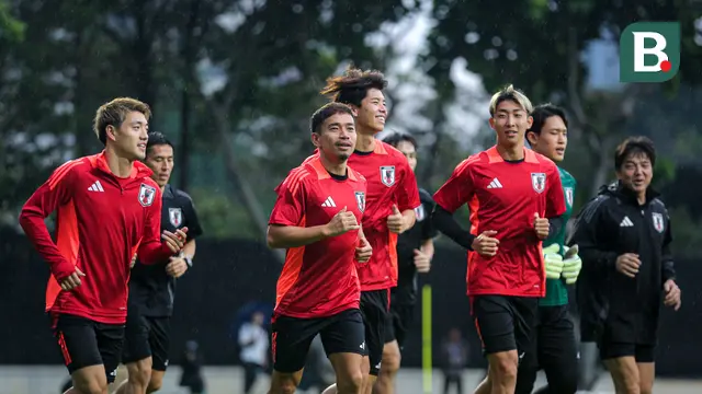 Foto: Langsung Tancap Gas! Jepang Gelar Latihan Perdana Jelang Lawan Timnas Indonesia di Kualifiaksi Piala Dunia 2024
