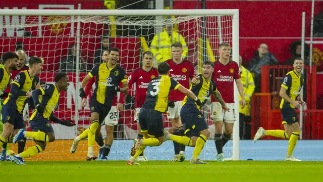 Foto: Old Trafford Tak Lagi Angker, MU Telan Kekalahan Ketujuh Musim Ini di Liga Inggris setelah Dihajar Bournemouth