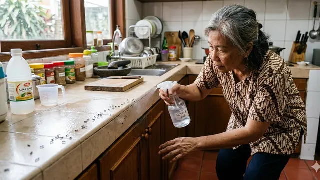 Cara Mengusir Semut di Rumah (Foto: Gemini AI)