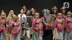 Founder Belantara Budaya Indonesia, Diah Kusumawardani membuka acara drama musikal Bersama Lestarikan Indonesia (Bestari) di Aula Teater Museum Nasional, Jakarta, Sabtu (22/10/2022). Drama musikal bertajuk Bersama Lestarikan Indonesia (Bestari) ini menampilkan tarian-tarian tradisional Indonesia dari Sabang sampai Merauke. (Liputan6.com/Johan Tallo)
