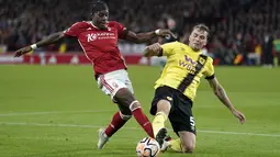 Nottingham Forest bermain 1-1 saat menjamu Burnley. (Tim Goode/PA via AP)