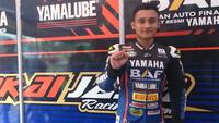 Yoga Adi Pratama berhasil finis pertama pada sesi kualifikasi seri pertama Yamaha Cup Race 2020 di Boyolali. (Istimewa)