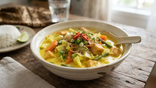 Resep Sayur Kubis Santan Kuning