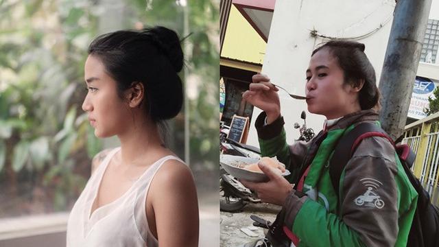 7 Potret Ojek Online yang Mirip Artis, Bak Pinang Dibelah Dua