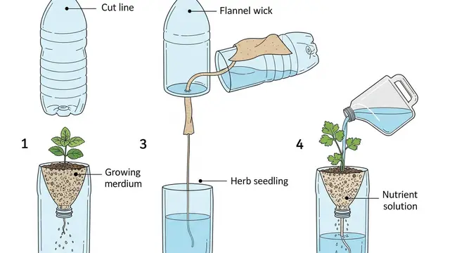 Hidroponik Wick untuk Tanaman Herbal di Ruang Kecil