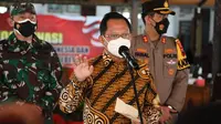 Mendagri Tito dalam kunjungan kerja ke Kabupaten Brebes, Jawa Tengah, Kamis (29/7/2021).
