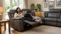 Ilustrasi Sofa Recliner Electric untuk Rileksasi Optimal/AI Generated