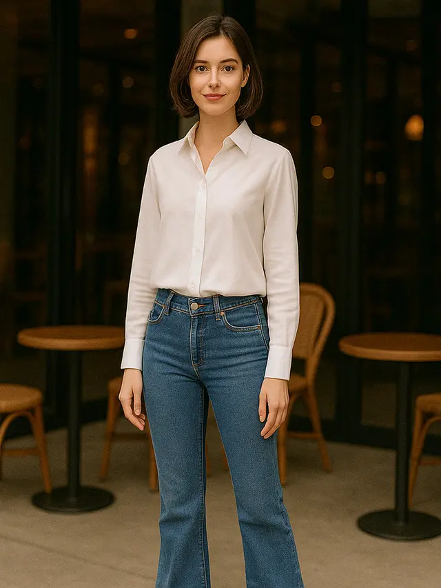 8 Outfit Atasan Putih Bawahan Jeans yang Lagi Trend di 2025, Cocok ...