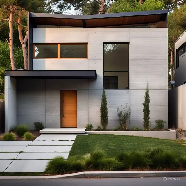 Tampak Depan Rumah Minimalis Modern 2 Lantai
