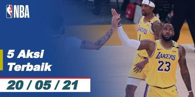 VIDEO: 5 Aksi Terbaik NBA 20 Mei 2021, Salah Satunya Three Point Memukau dari LeBron James