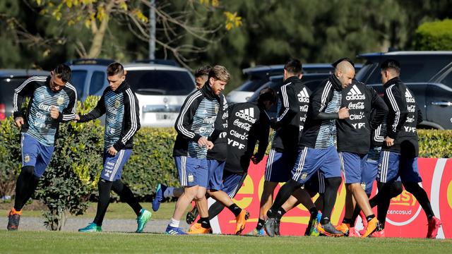 Lionel Messi Mulai Latihan bersama Timnas Argentina