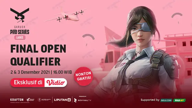 Saksikan Live Streaming Garuda Pro Series Ladies League PUBGM di Vidio, 2 dan 3 Desember 2021