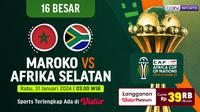 Siaran Langsung AFCON 2024: Maroko Vs Afrika Selatan di Vidio Pekan Ini. (Sumber: dok. vidio.com)