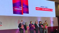 KTT T20 menghasilkan komunike yang berisi rekomendasi dari para analis untuk pemimpin dunia jelang Leaders Summit mendatang. Komunike diluncurkan pada KTT T20 di Nusa Dua, Bali pada 4-6 September 2022. (Liputan6/Benedikta Miranti T.V)