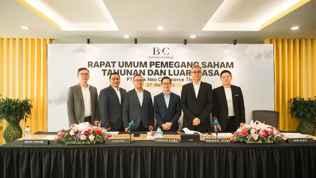 Rapat Umum Pemegang Saham Tahunan (RUPST) PT Bank Neo Commerce Tbk (Bank Neo Commerce). (Dok BBYB)