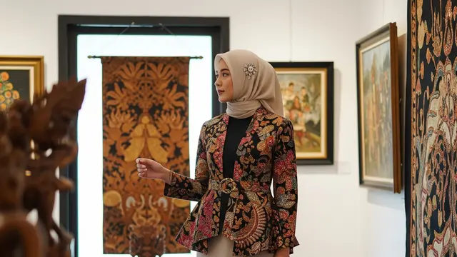 Prompt Gemini AI Wanita Berhijab/ Ilustrasi Gemini AI