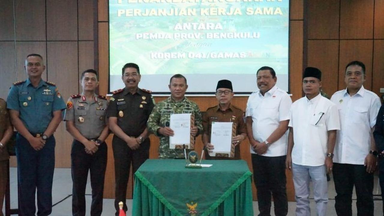 Sinergi Pemprov dan TNI Perkuat Ketahanan Ekonomi Bengkulu Lewat Gotong Royong