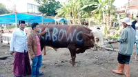 Ketua Umum Partai Gerindra sekaligus Menteri Pertahanan RI, Prabowo Subianto menyalurkan hewan kurban puluhan ekor sapi kepada pondok-pondok pesantren dan organisasi keagamaan di Jawa Barat, Jumat (30/6/2023). (Foto: Dokumentasi Gerindra).