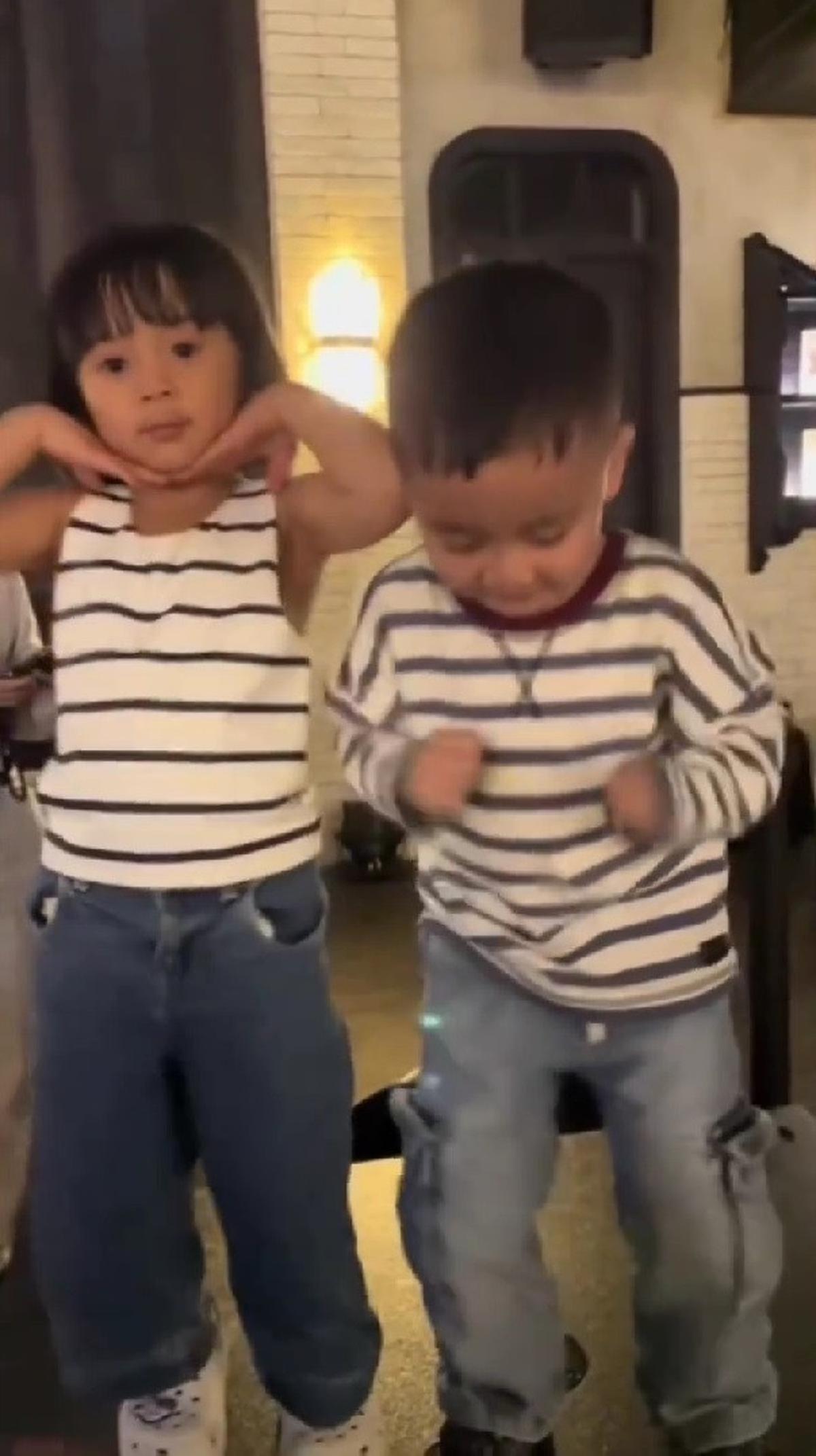 Momen Menggemaskan Rayyanza dan Nuna Anak Caca Tengker Joget Velocity, Ikuti Tren Bak Remaja