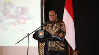 Wakil Menteri Dalam Negeri (Wamendagri) John Wempi Wetipo Rapat Koordinasi Penandatanganan Komitmen Bersama dan Rencana Aksi Pengelolaan Persampahan di Wilayah DAS Citarum Tahun 2022-2025, di Hotel JS Luwansa, Jumat (18/11/2022).