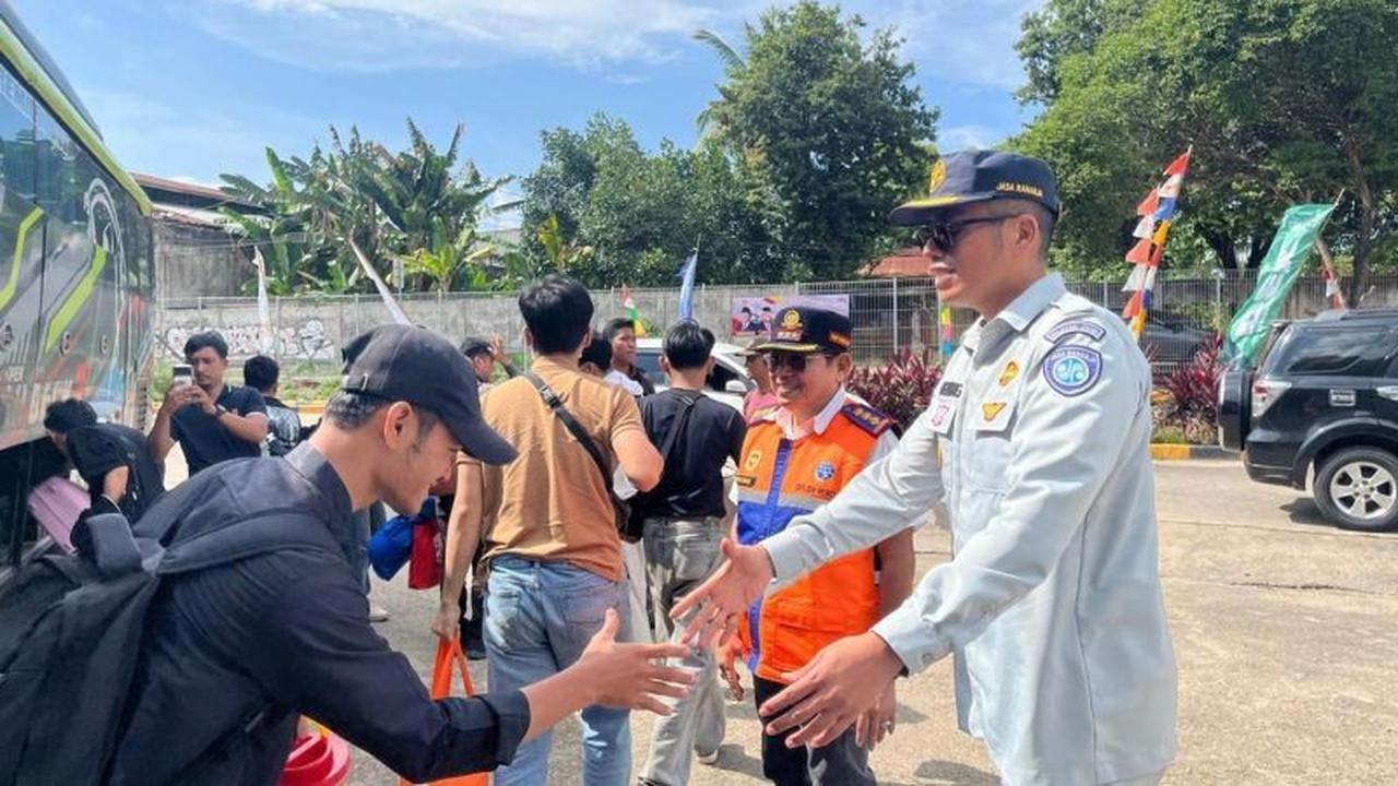 Ratusan Peserta Mudik Gratis Jambi Tiba di Terminal Alam Barajo, Sambut Lebaran