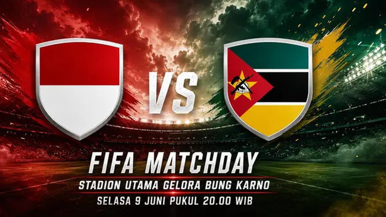 Tonton Siaran Langsung FIFA Matchday: Timnas Indonesia Vs Mozambik di SCTV, Indosiar, dan Vidio