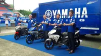 PT Yamaha Indonesia Motor Manufacturing (YIMM) meluncurkan Yamaha Aerox 125 di Sirkuit Internasional Sentul.