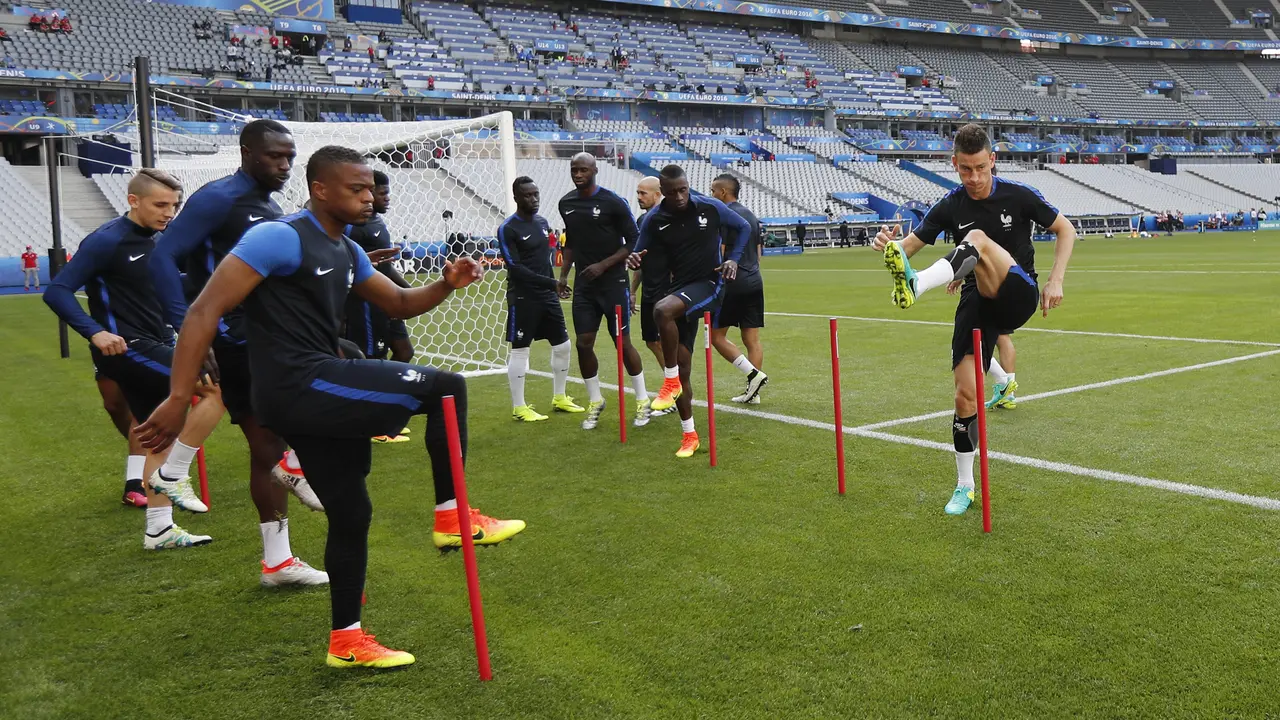 Latihan Timnas Prancis